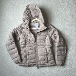 Abercrombie & Fitch Packable Puffer Jacket - Light Taupe